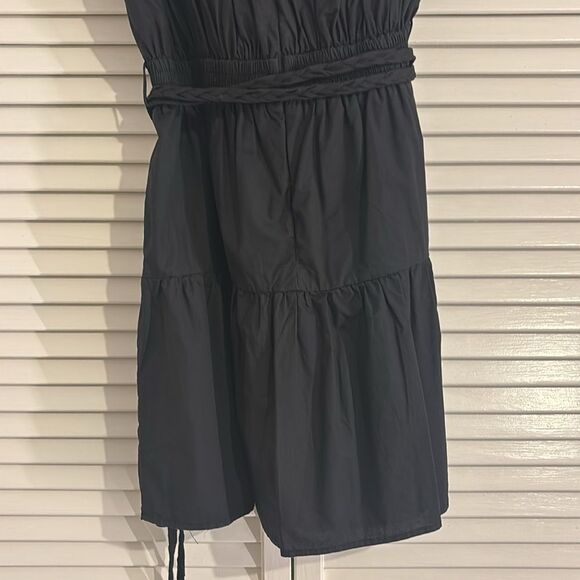 Mini Black Ruffle Dress - Picture 5 of 6